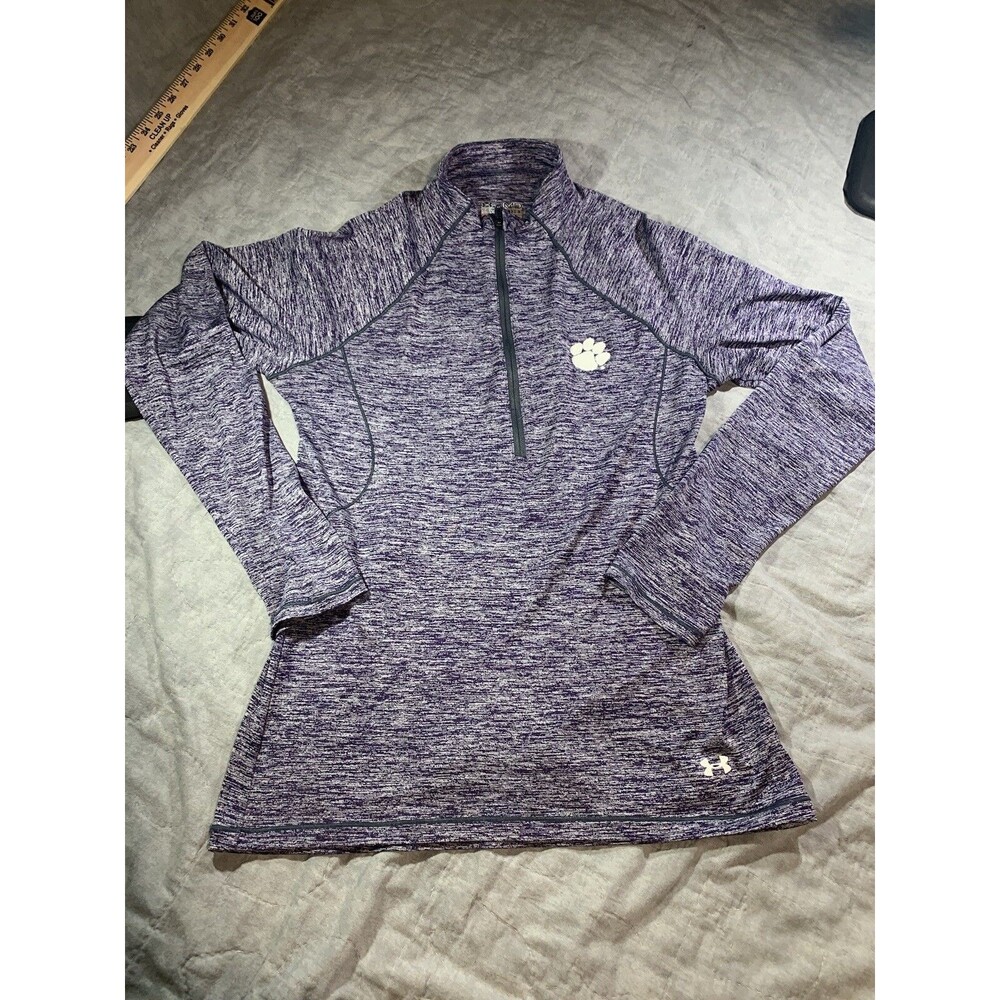 Clemson Tigers NCAA Under Armour Heat Gear 1/4 Zip Pullover Size Medium